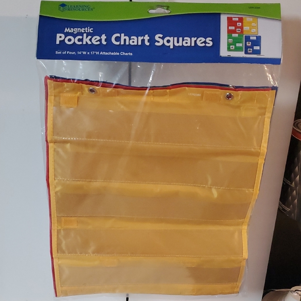 Learning Resources 4 Magnetic Pocket Chart Squares